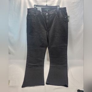 womens Ralph Lauren jeans, size 16 classic straight black denim, nwt